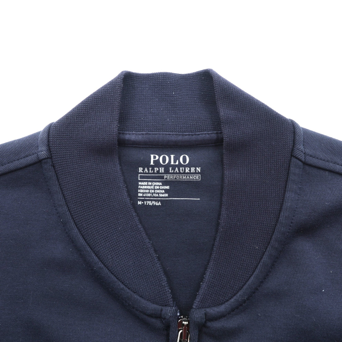 Polo Ralph Lauren PERFORMANCE Track Jacket Jersey Full Zip Blouson M Navy Small Pony Embroidery