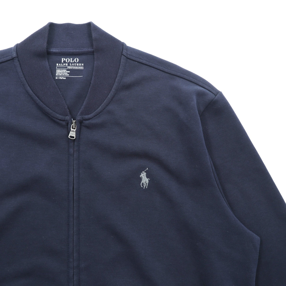 Polo Ralph Lauren PERFORMANCE Track Jacket Jersey Full Zip Blouson M Navy Small Pony Embroidery