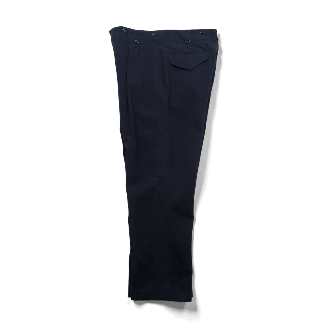 Vintage 60s Trousers Clayman & Sons Ltd スラックス パンツ M ネイビー ウール 8405-21-800-1044 60年代 カナダ軍