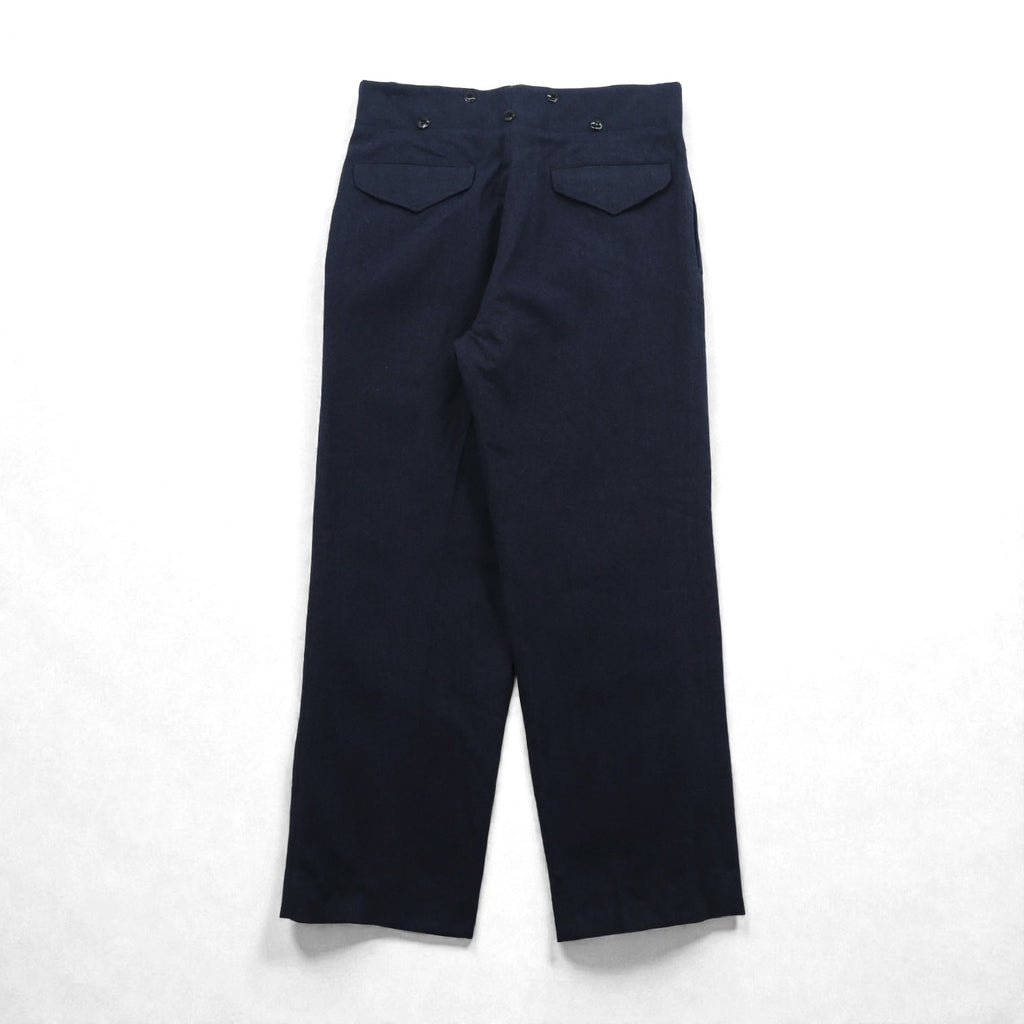 Vintage 60s Trousers Clayman & Sons Ltd スラックス パンツ M ネイビー ウール 8405-21-800-1044 60年代 カナダ軍