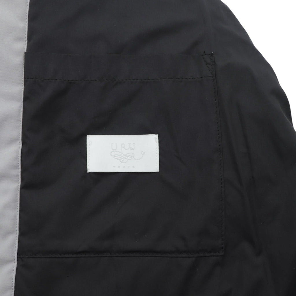 URU 中綿 パディングジャケット PADDING JACKET 日本製 L ドローコード リフレクター スタンドカラー 16FUJ05