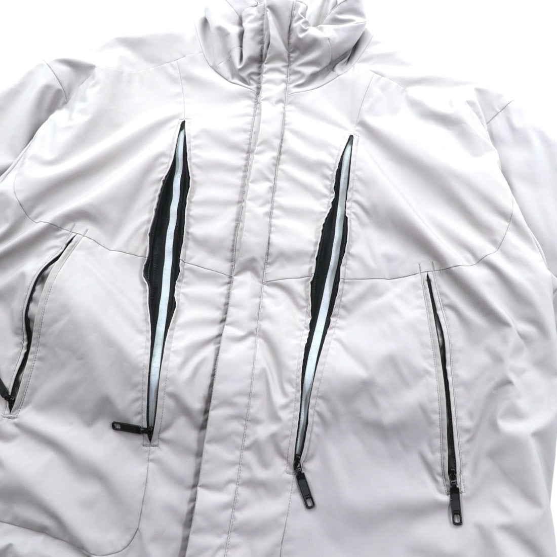 URU 中綿 パディングジャケット PADDING JACKET 日本製 L ドローコード リフレクター スタンドカラー 16FUJ05