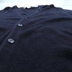 Cypress Links 90s Vintage Knitwear Vネック カーディガン XL ネイビー アクリルニット 90年代