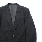 Christian Dior 80年代 日本製 ヴィンテージ ブレザー 2B テーラードジャケット ブレザー XL グレー ウール メタルボタン