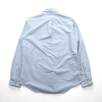 Ralph Lauren Oxford Button Down Shirt, Medium, Blue Stripe, Small Pony Embroidery