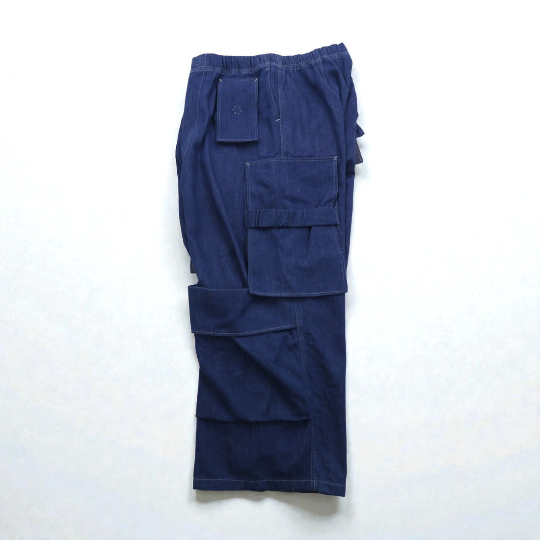 Sasquatchfabrix. 日本製 UTILITY FULL FLAP DENIM PANTS ワイド デニム カーゴパンツ M インディゴ 24SS-PA9-003