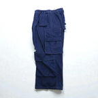 Sasquatchfabrix. 日本製 UTILITY FULL FLAP DENIM PANTS ワイド デニム カーゴパンツ M インディゴ 24SS-PA9-003