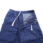 Sasquatchfabrix. 日本製 UTILITY FULL FLAP DENIM PANTS ワイド デニム カーゴパンツ M インディゴ 24SS-PA9-003