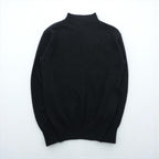 VINTAGE 00年代 US NAVY 米海軍 モックネック ニット セーター M ブラック ウール 8405-01-214-4002 MITTS NITTS INC