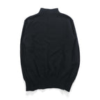 VINTAGE 00年代 US NAVY 米海軍 モックネック ニット セーター M ブラック ウール 8405-01-214-4002 MITTS NITTS INC
