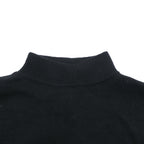 VINTAGE 00年代 US NAVY 米海軍 モックネック ニット セーター M ブラック ウール 8405-01-214-4002 MITTS NITTS INC
