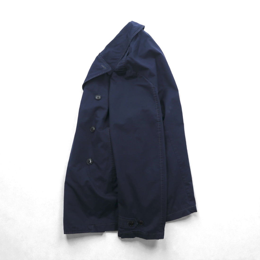 Polo Ralph Lauren 90s Military Double-Breasted Pea Coat Jacket, XL, Navy, with Epaulettes