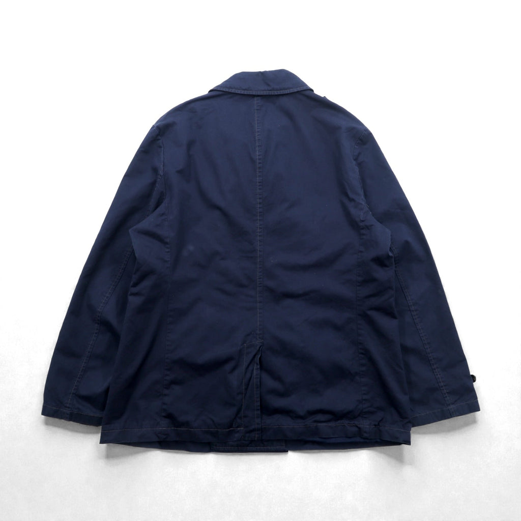 Polo Ralph Lauren 90s Military Double-Breasted Pea Coat Jacket, XL, Navy, with Epaulettes