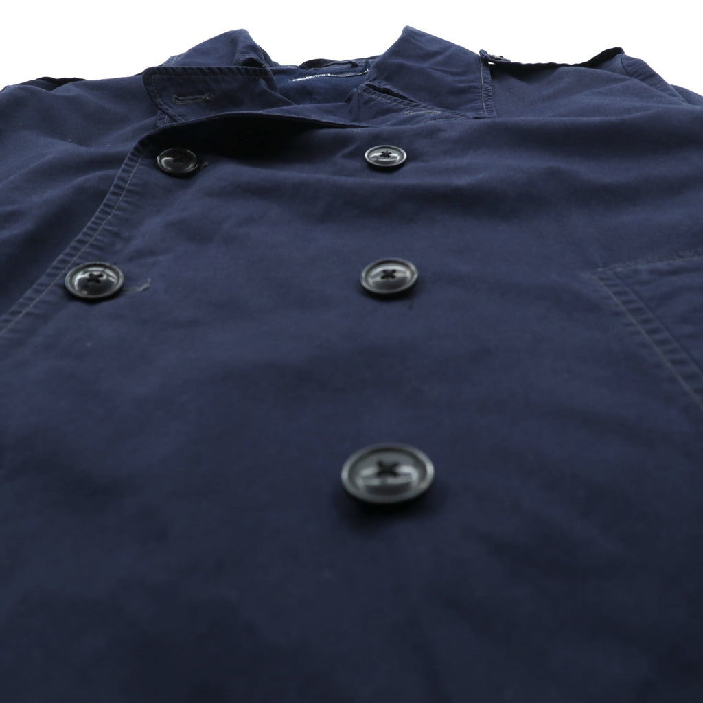 Polo Ralph Lauren 90s Military Double-Breasted Pea Coat Jacket, XL, Navy, with Epaulettes