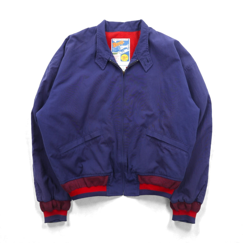 BUGGY Toyo Enterprise 80s Made in Japan Harrington Jacket, Medium, Navy