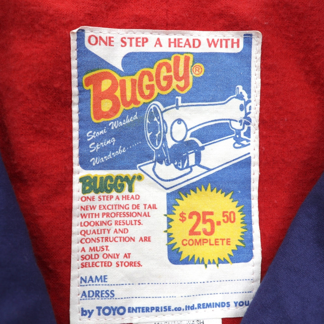 BUGGY Toyo Enterprise 80s Made in Japan Harrington Jacket, Medium, Navy