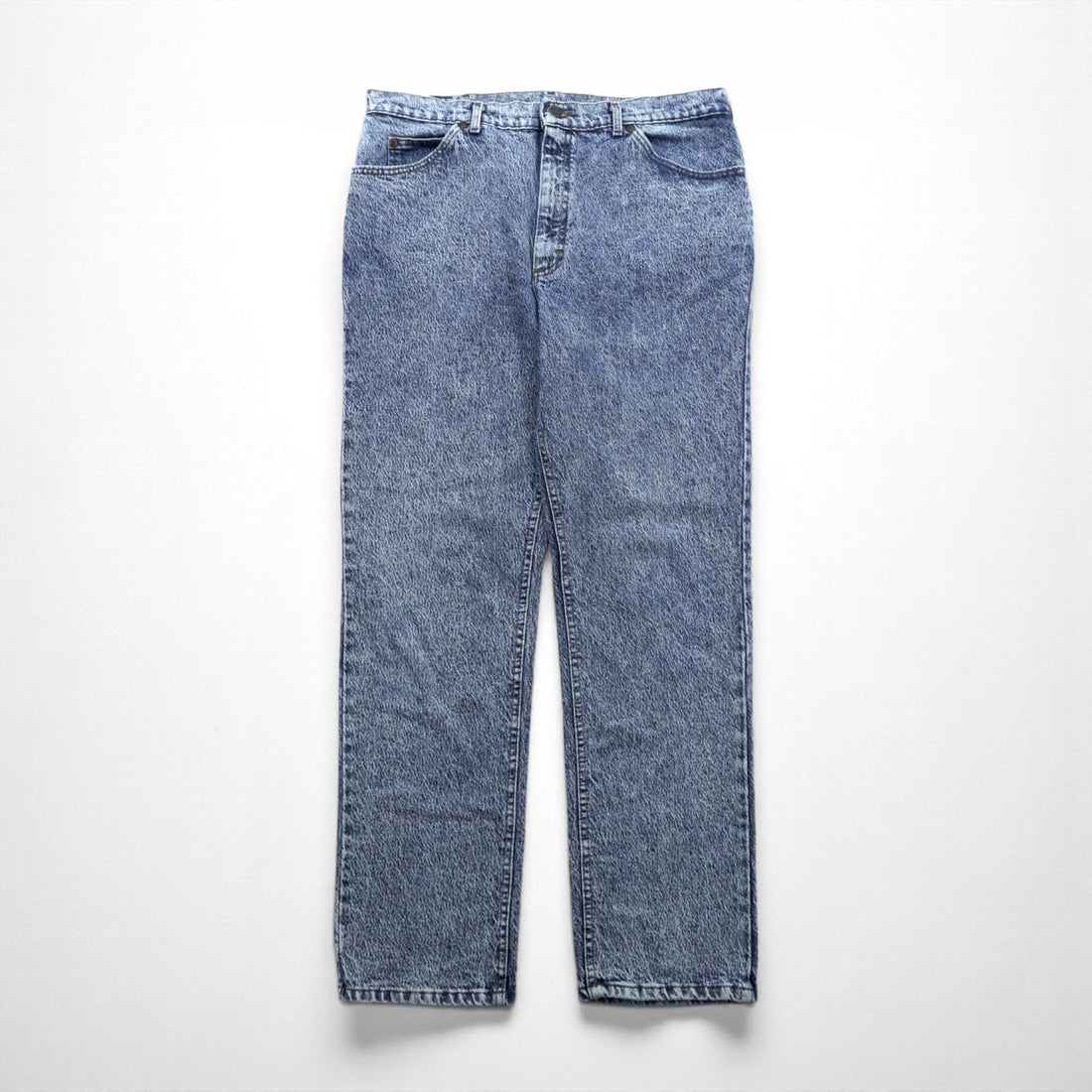 Lee 80s Made in USA Chemical Wash Denim Pants Jeans XL Indigo Tapered 209-6848