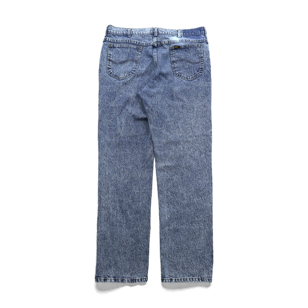 Lee 80s Made in USA Chemical Wash Denim Pants Jeans XL Indigo Tapered 209-6848