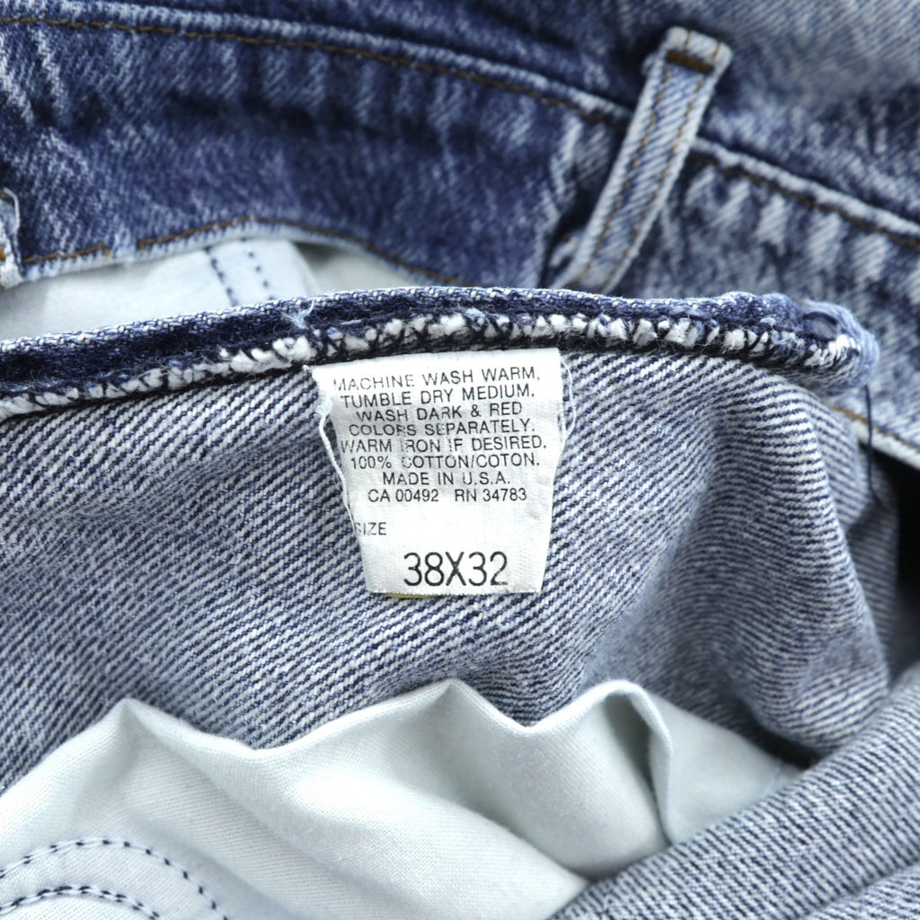 Lee 80s Made in USA Chemical Wash Denim Pants Jeans XL Indigo Tapered 209-6848
