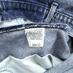 Lee 80s Made in USA Chemical Wash Denim Pants Jeans XL Indigo Tapered 209-6848