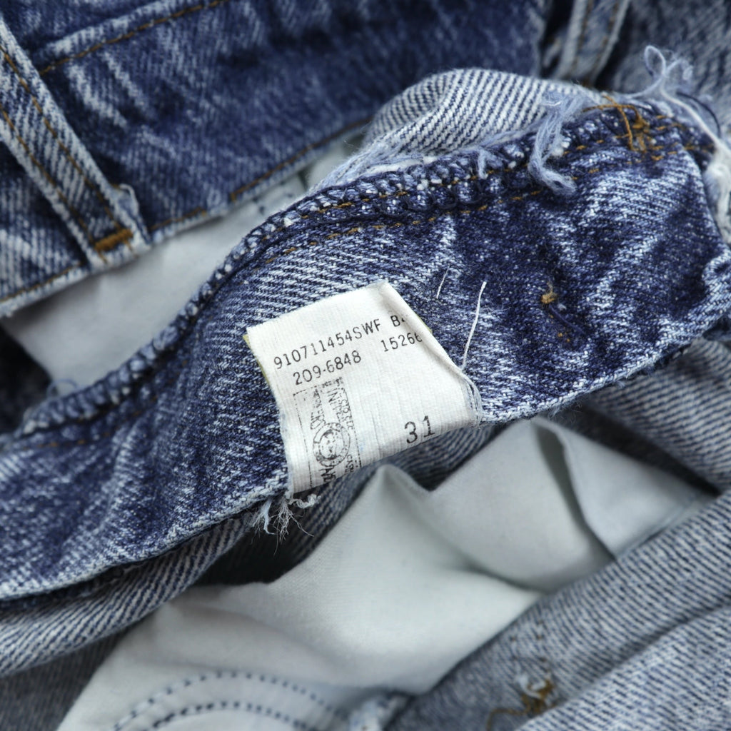 Lee 80s Made in USA Chemical Wash Denim Pants Jeans XL Indigo Tapered 209-6848