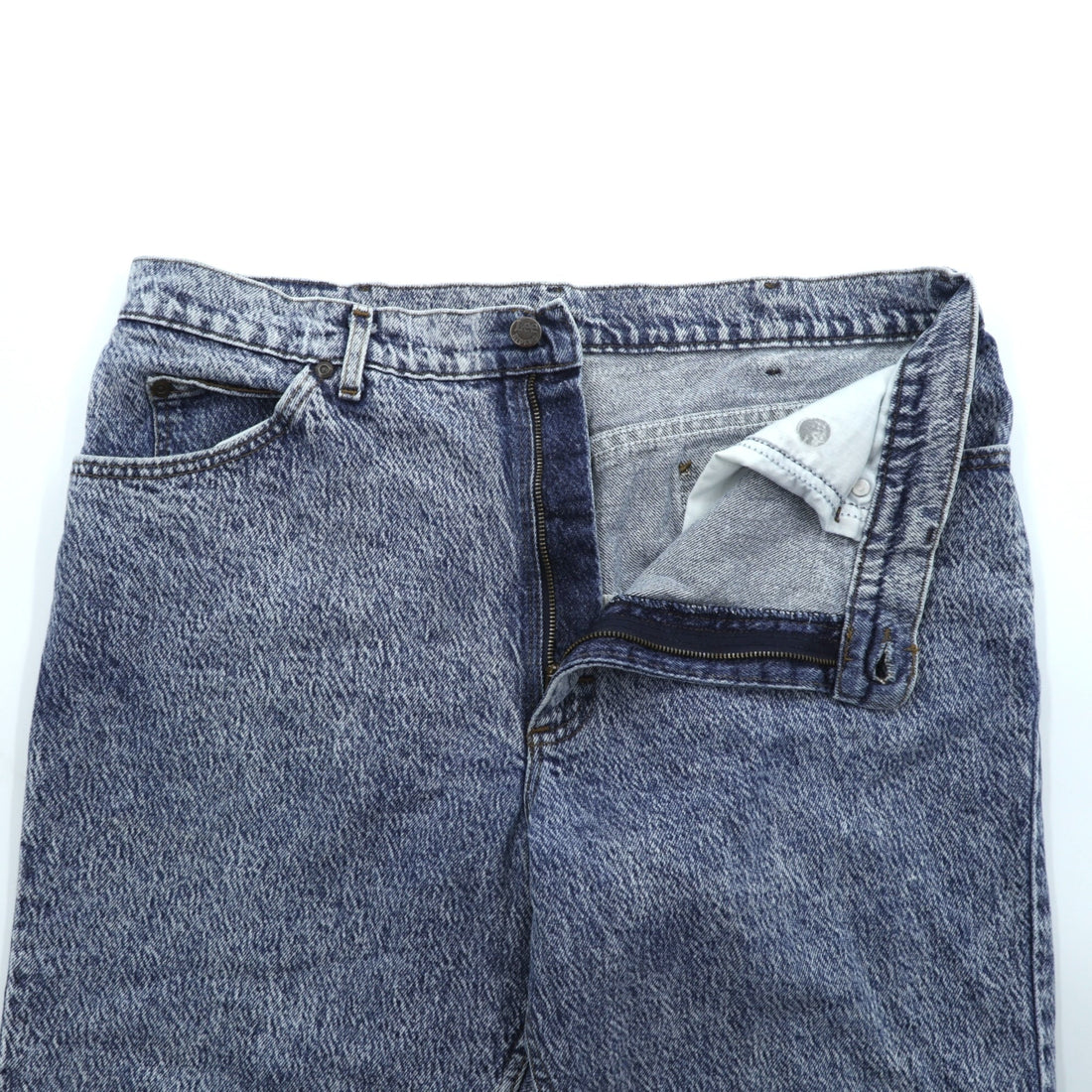 Lee 80s Made in USA Chemical Wash Denim Pants Jeans XL Indigo Tapered 209-6848
