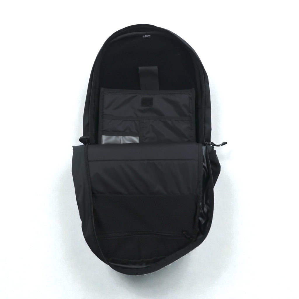 PORTER (Yoshida Bag) Made in Japan DRIVE DAYPACK Backpack, 12L, with Laptop Sleeve, Black Nylon, 635-06825