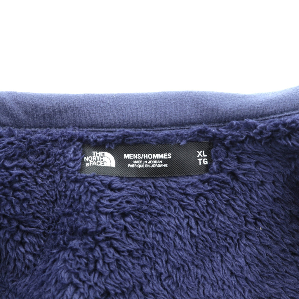 THE NORTH FACE Apex Chrome Thermal Jacket, Softshell Fleece XL, Navy, Drawcord, Boa Lining, NF0A2TBA, Windwall