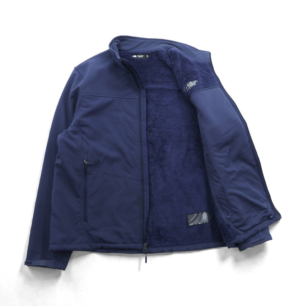 THE NORTH FACE Apex Chrome Thermal Jacket, Softshell Fleece XL, Navy, Drawcord, Boa Lining, NF0A2TBA, Windwall