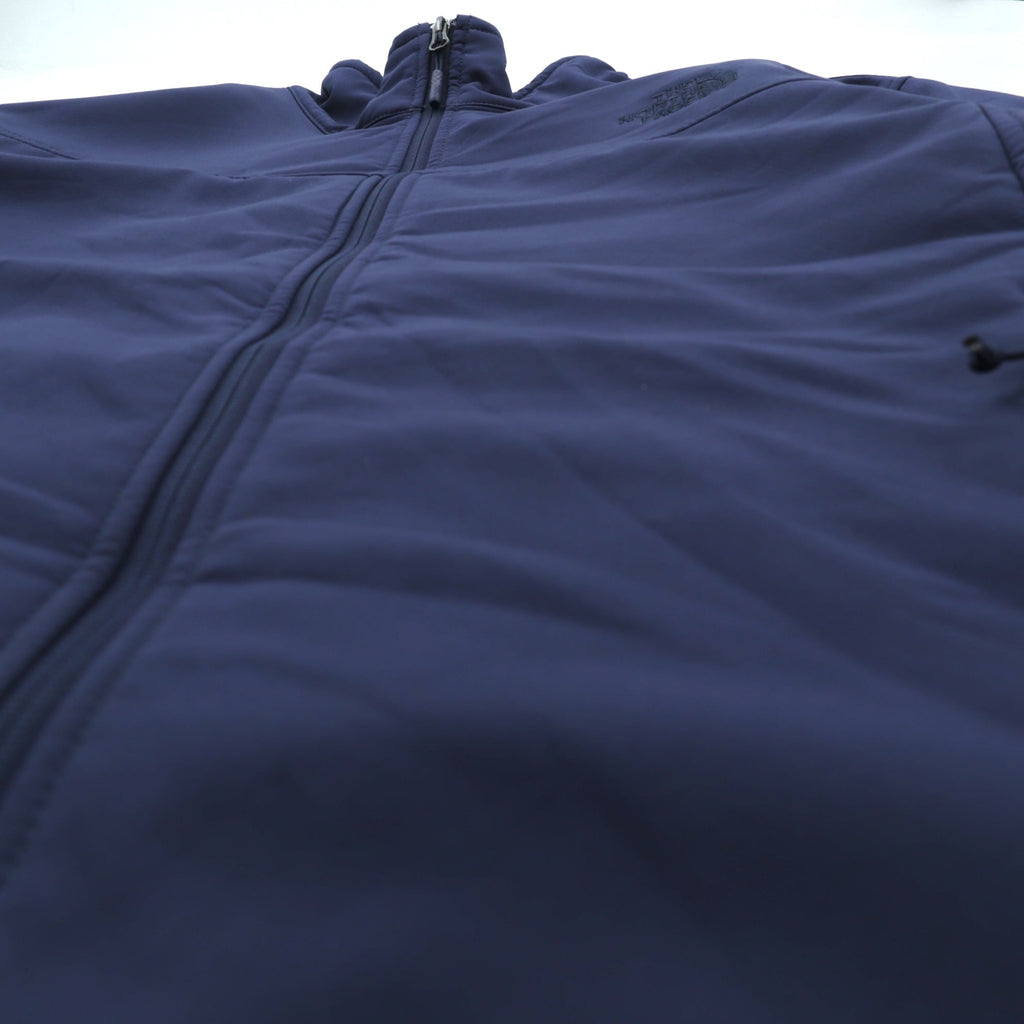 THE NORTH FACE Apex Chrome Thermal Jacket, Softshell Fleece XL, Navy, Drawcord, Boa Lining, NF0A2TBA, Windwall