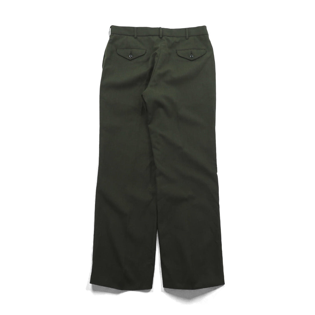 USMCワンピースTrousers スラックス パンツ L カーキ ウール ギャバジン DEFENSE LOSISTICS AGENCY 8405-01-279-7702