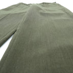USMCワンピースTrousers スラックス パンツ L カーキ ウール ギャバジン DEFENSE LOSISTICS AGENCY 8405-01-279-7702