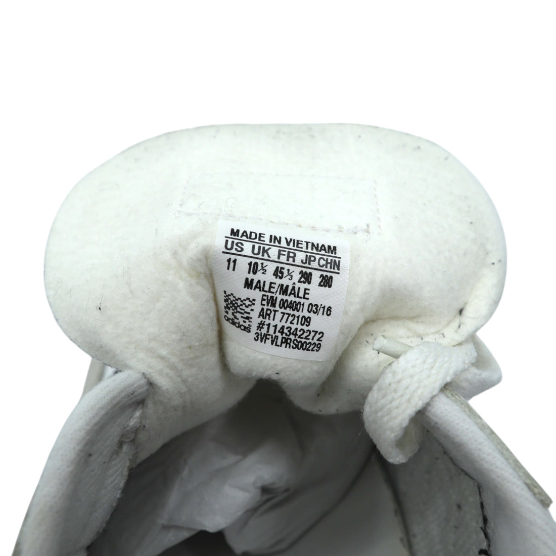 adidas SAMBA CLASSIC Sneakers, Size 29cm, White Leather with Gum Sole, 772109