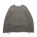 Eddie Bauer V-Neck Crew Neck Cotton Knit Sweater, XL, Beige, Raglan Sleeves