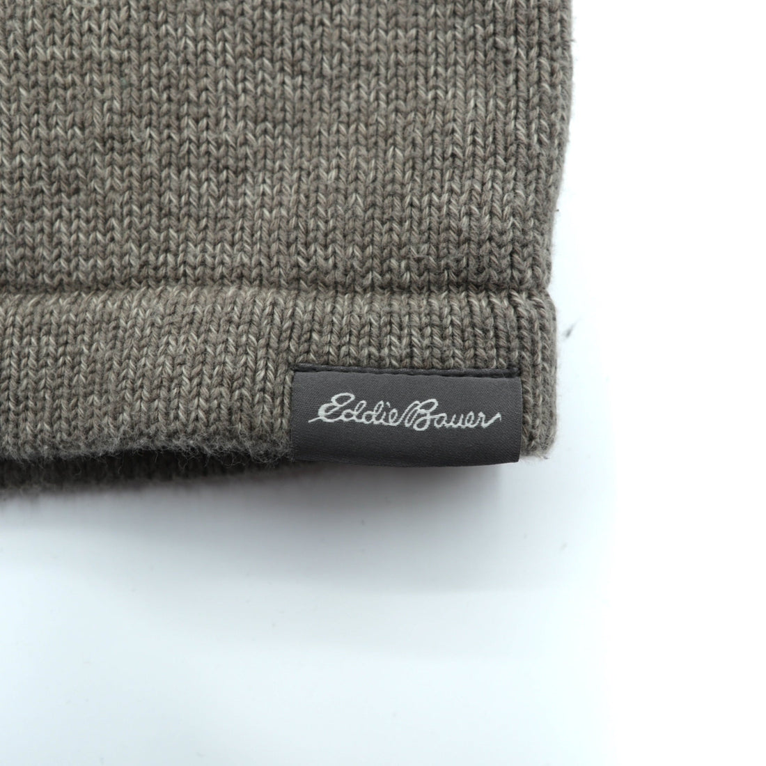 Eddie Bauer V-Neck Crew Neck Cotton Knit Sweater, XL, Beige, Raglan Sleeves