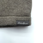 Eddie Bauer V-Neck Crew Neck Cotton Knit Sweater, XL, Beige, Raglan Sleeves