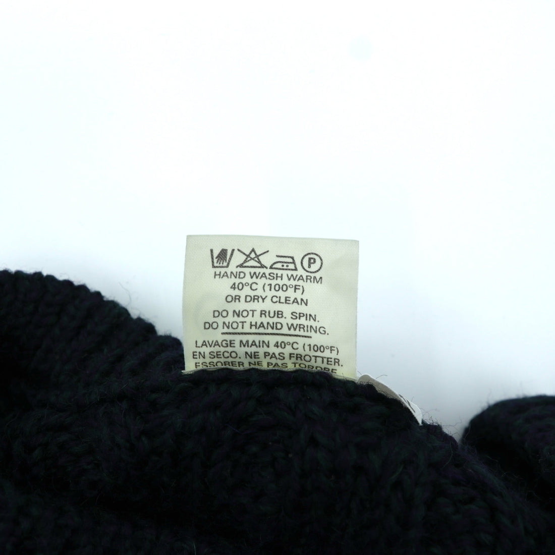 90s Ireland Vintage Cable Knit ARAN COUNTRY Fisherman Sweater, 2XL, Navy Wool, Made in