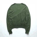 Polo Ralph Lauren 90s V-Neck Pima Cotton Knit Sweater L Khaki Small Pony Embroidery