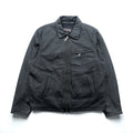 WILSONS 90年代 レザージャケット 中綿 Thinsulate Ultra ライダース XL ブラック 襟付き キルティングライナー 着脱式 ジップアップ