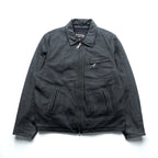 WILSONS 90年代 レザージャケット 中綿 Thinsulate Ultra ライダース XL ブラック 襟付き キルティングライナー 着脱式 ジップアップ