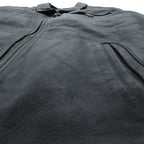WILSONS 90年代 レザージャケット 中綿 Thinsulate Ultra ライダース XL ブラック 襟付き キルティングライナー 着脱式 ジップアップ