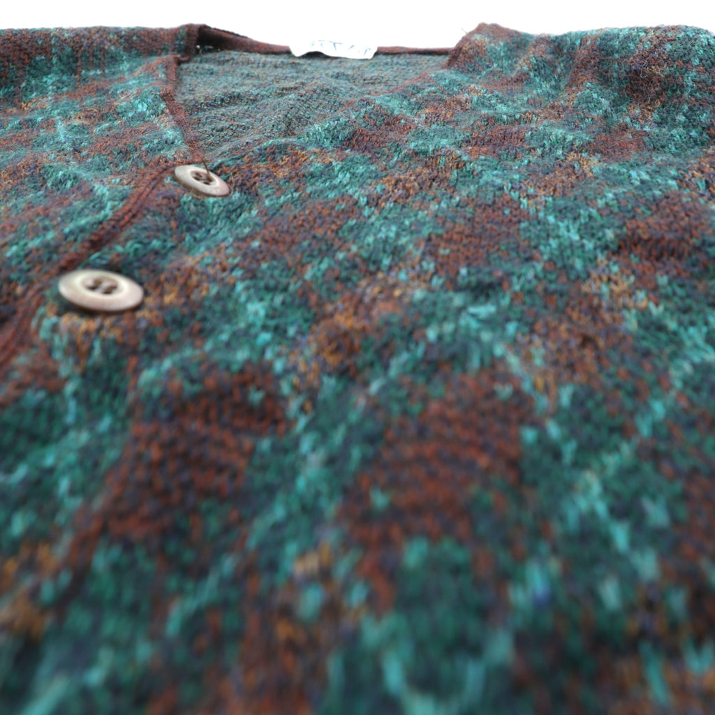 Preppy 80s France Vintage Knit ニット カーディガン L アーガイル柄 80年代 フランス製