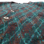 Preppy 80s France Vintage Knit ニット カーディガン L アーガイル柄 80年代 フランス製