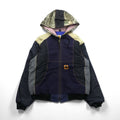 Carhartt Remade Color Block Duck Active Jacket Hoodie, Size L, Multicolor, Crazy Pattern, Cotton