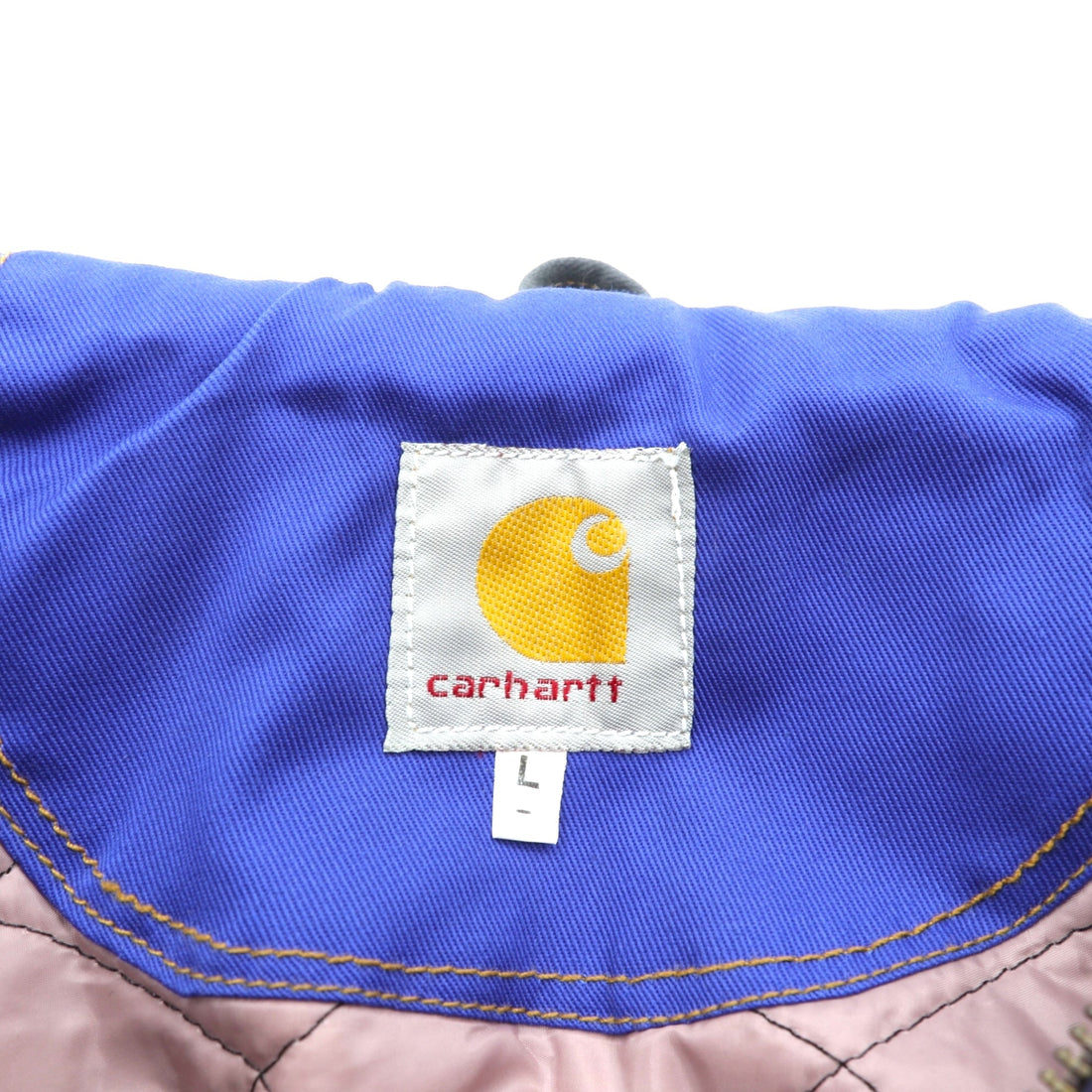 Carhartt Remade Color Block Duck Active Jacket Hoodie, Size L, Multicolor, Crazy Pattern, Cotton