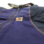 Carhartt Remade Color Block Duck Active Jacket Hoodie, Size L, Multicolor, Crazy Pattern, Cotton