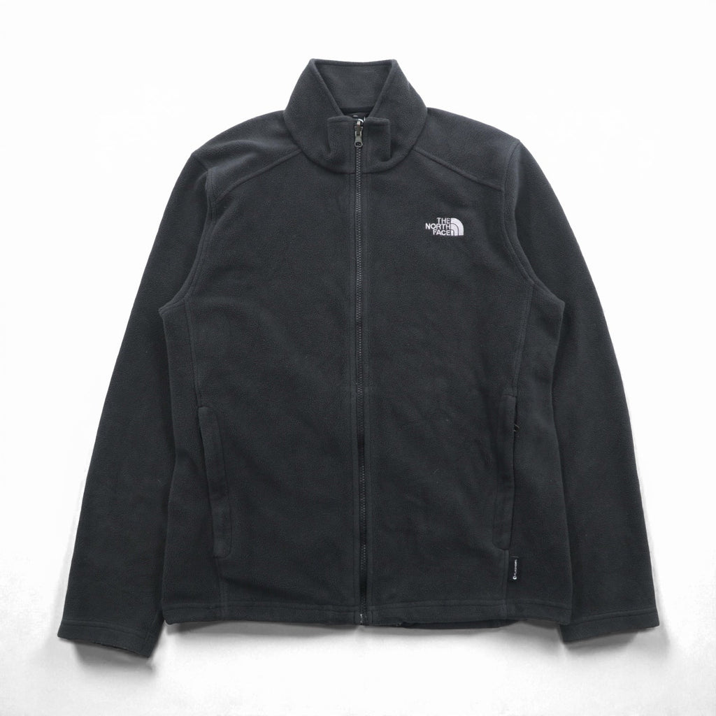 THE NORTH FACE Fleece Jacket M Black Drawcord FLASHDRY Moisture-Wicking, Quick-Drying Stand Collar A0FC US Standard