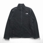 THE NORTH FACE Fleece Jacket M Black Drawcord FLASHDRY Moisture-Wicking, Quick-Drying Stand Collar A0FC US Standard