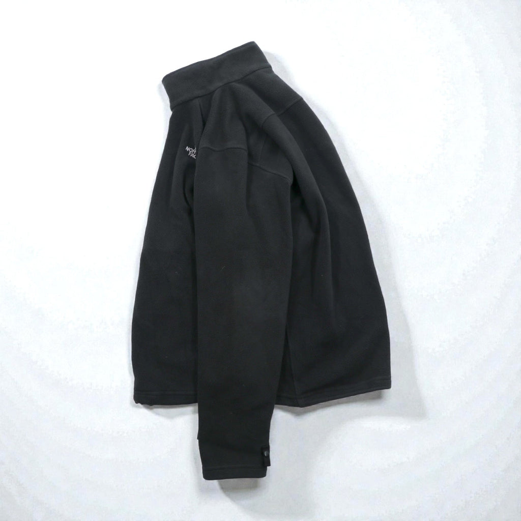 THE NORTH FACE Fleece Jacket M Black Drawcord FLASHDRY Moisture-Wicking, Quick-Drying Stand Collar A0FC US Standard
