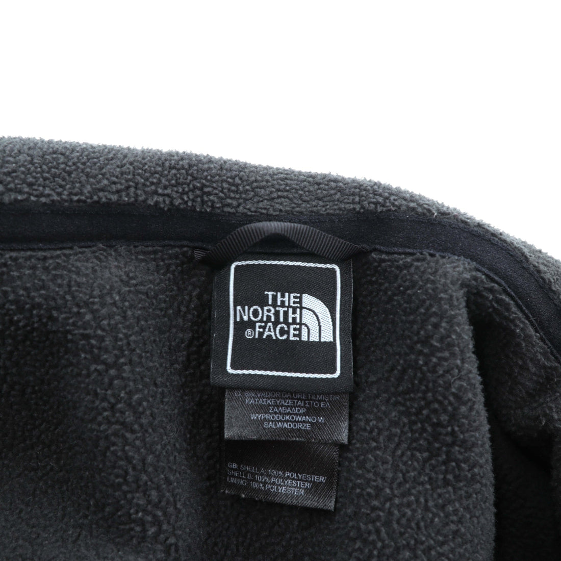 THE NORTH FACE Fleece Jacket M Black Drawcord FLASHDRY Moisture-Wicking, Quick-Drying Stand Collar A0FC US Standard